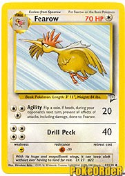 Pokemon Base Set 2 Uncommon Card - Fearow 41/130