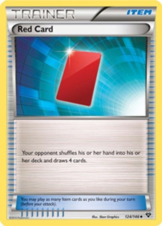 Red Card 124/146 - Pokemon XY Uncommon TRAINER Card