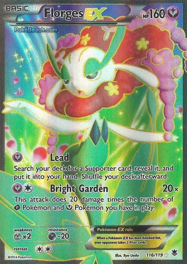 Florges EX 116/119 - Pokemon XY Phantom Forces Full Art Card