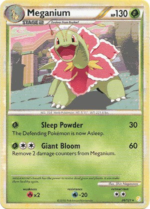 Meganium 026 - Reverse Holofoil HeartGold SoulSilver