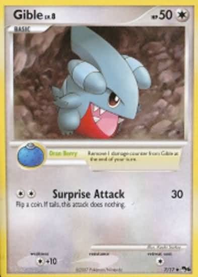 Pokemon POP Series 6 Promo Card Gible 7/17 Uncommon