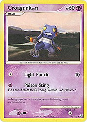 Pokemon Diamond and Pearl Majestic Dawn- Croagunk(Common)