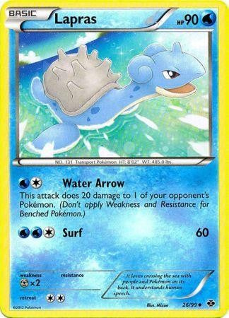 Pokemon Next Destinies Uncommon Card - Lapras 26/99