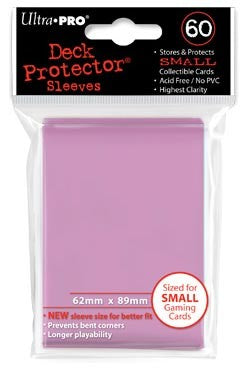 Ultra Pro Small Sized Sleeves - Pink (60 Card Sleeves)
