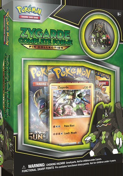 Pokemon Sun & Moon Zygarde Complete Collection Pin Box
