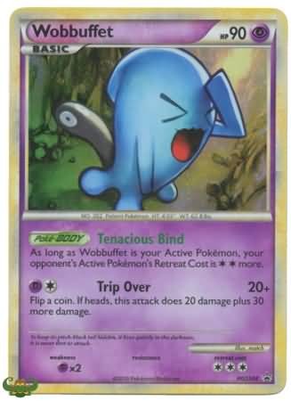 Pokemon Holo Rare Promo Card - Wobbuffet HGSS04