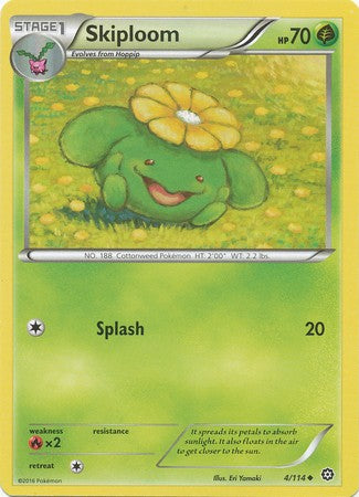 Skiploom 4/114 Uncommon - Pokemon XY Steam Siege Card
