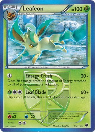 Leafeon 11/116 - Pokemon Plasma Freeze Rare Card