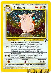 Pokemon Base Set 2 Holofoil Card - Clefable 5/130