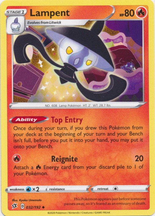 Lampent - 032/192 Pokemon » SWSH Rebel Clash Uncommon