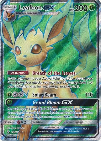 pokemon cards leafeon gx Leafeon GX 139/156 Full Art