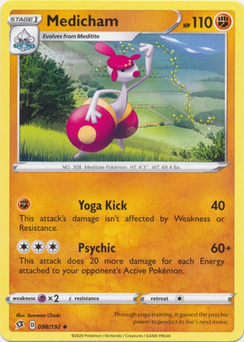 Medicham - 098/192 Pokemon » SWSH Rebel Clash Uncommon