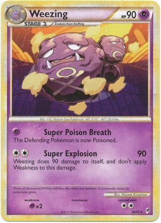 Pokemon Call Of Legends Weezing 38/95 Rare Card