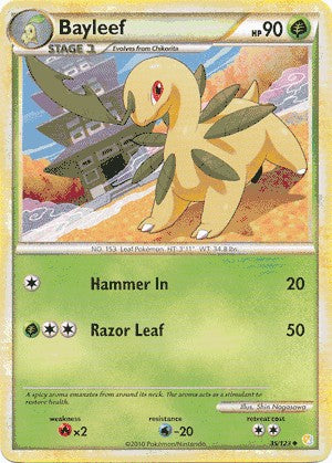 Pokemon HeartGold SoulSilver Single Card Uncommon Bayleef 35/123
