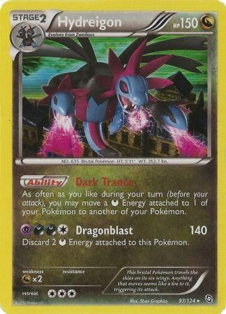 Hydreigon 97/124 - Pokemon Dragons Exalted Holo Rare Card