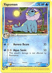 Pokemon Sandstorm Rare Card - Vaporeon 25/100