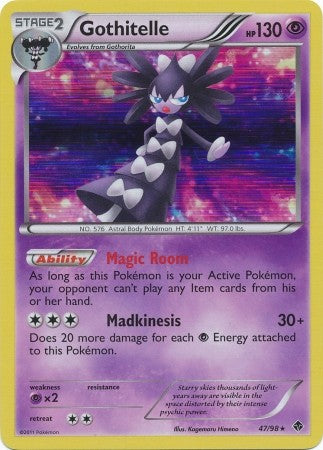 Pokemon Emerging Powers Holo Rare Card - Gothitelle 47/98