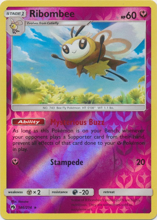 Ribombee - 146/214 (Reverse Foil) Pokemon » SM Lost Thunder Rare