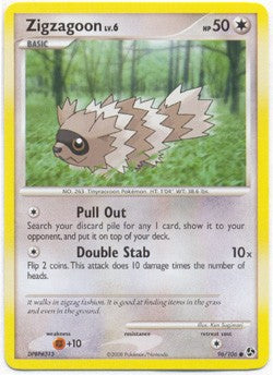 Pokemon Diamond & Pearl Great Encounters - Zigzagoon (Common) Card