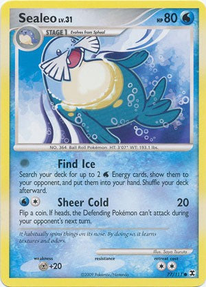 Pokemon Platinum Rising Rivals Single Card Common Sealeo 77/111