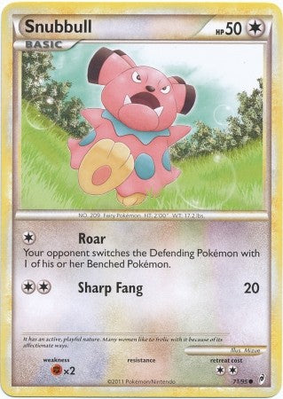 Pokemon Call Of Legends Snubbull 71/95 Common Card