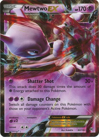 is mewtwo ex a rare pokemon card Mewtwo EX 62/162 Ultra Rare