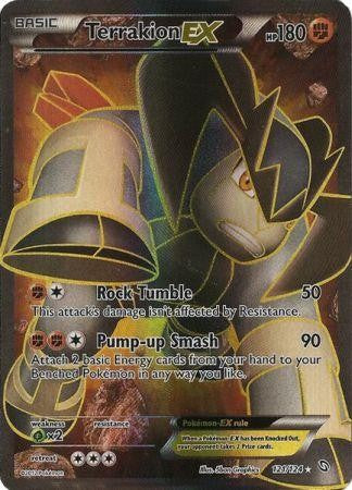 Terrakion EX 121/124 - Pokemon Dragons Exalted Full Art Ultra Rare Card