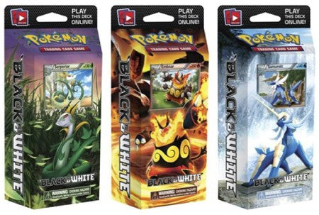 Pokemon Black & White Decks Blue Assault, Red Frenzy & Green Tornado