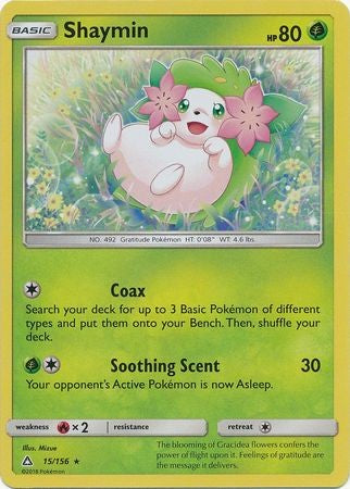 Shaymin 15/156 Holo Rare - Pokemon Ultra Prism