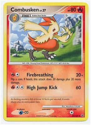 Pokemon Platinum Edition Uncommon Card - Combusken 45/127
