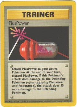 Pokemon Basic Uncommon Card - Trainer Plus Power 84/102