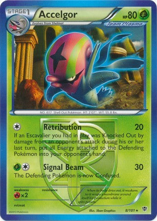 Accelgor 8/101 - Pokemon Plasma Blast Rare Card