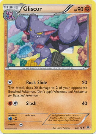 Gliscor 37/108 Uncommon - Pokemon XY Roaring Skies Card
