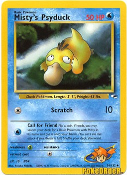Pokemon Gym Heroes Uncommon Card - Misty's Psyduck 54/132 PokeOrder.com Pokemon Gym Heroes Uncommon Card - Misty's Psyduck 54/132 PokeOrder.com
