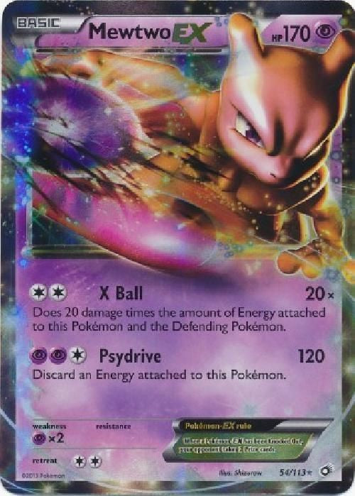 rare mewtwo card price Mewtwo EX 54/113