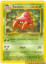 Pokemon Base Set 2 Uncommon Card - Parasect 55/130