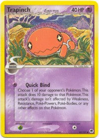 Pokemon EX Dragon Frontiers - Trapinch Card