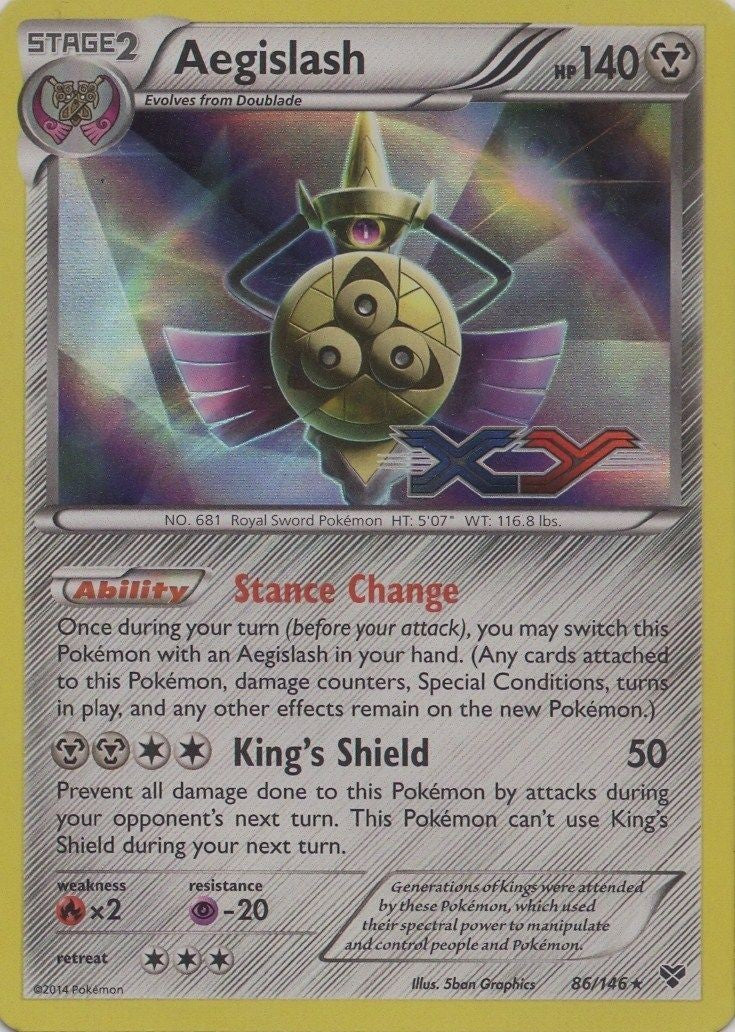 Aegislash 86/146 - Pokemon XY Holo Rare Card
