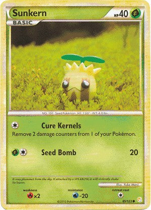 Pokemon HeartGold SoulSilver Single Card Common Sunkern 85/123