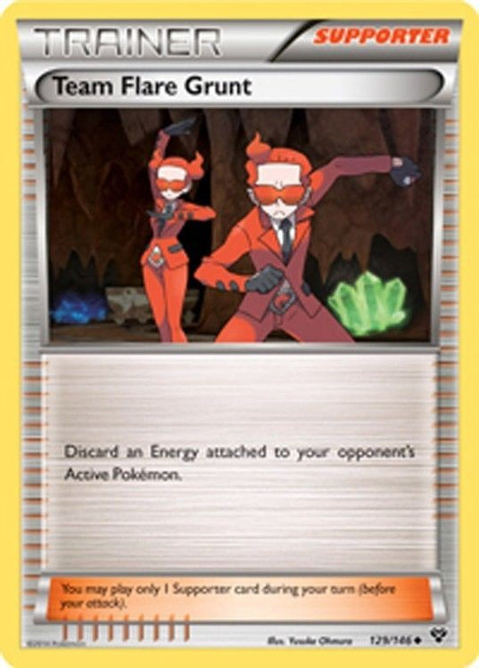 Team Flare Grunt 129/146 - Pokemon XY Uncommon TRAINER Card
