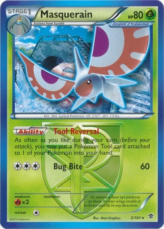 Masquerain 2/101 - Pokemon Plasma Blast Rare Card
