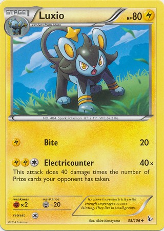 Luxio 33/106 - Pokemon XY Flashfire Uncommon Card