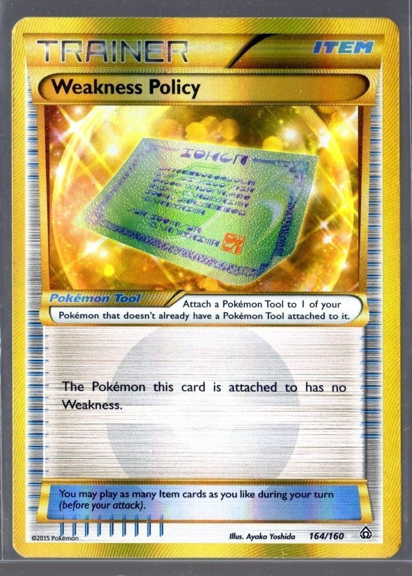 Weakness Policy 164/160 Secret Rare - XY Primal Clash Single Card