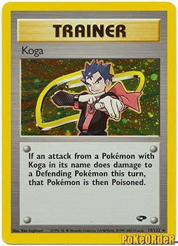 Gym Challenge Trainer - Koga Holofoil