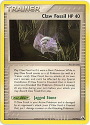 Pokemon ex Legend Maker - Trainer: Claw Fossil HP 40