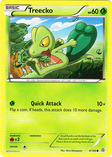 Treecko 6/160 - Common Pokemon XY Primal Clash Card