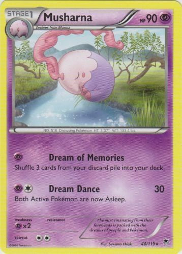 Musharna 40/119 - Rare Pokemon XY Phantom Forces Card