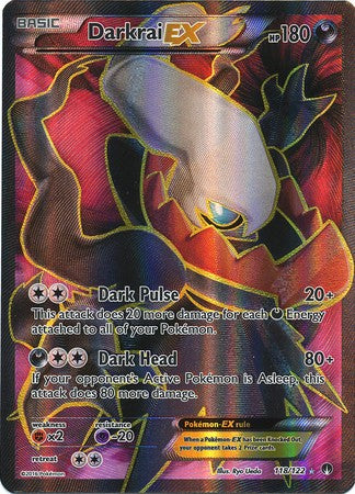 Darkrai EX 118/122 FULL ART - Pokemon XY Breakpoint Card