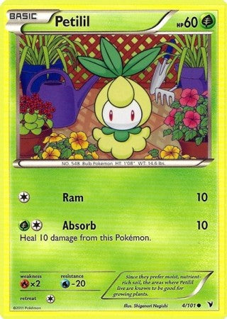 Pokemon Noble Victories Common Card - Petilil 4/101