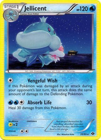 Pokemon Next Destinies Rare Card - Jellicent 35/99